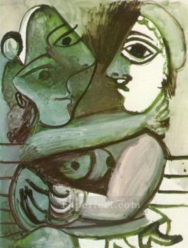 Pareja sentada 1971 cubismo Pablo Picasso Pinturas al óleo